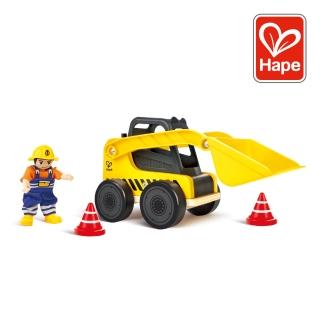 【德國Hape】多功能裝載機(玩具車/家家酒遊戲/質玩具/木頭玩具)