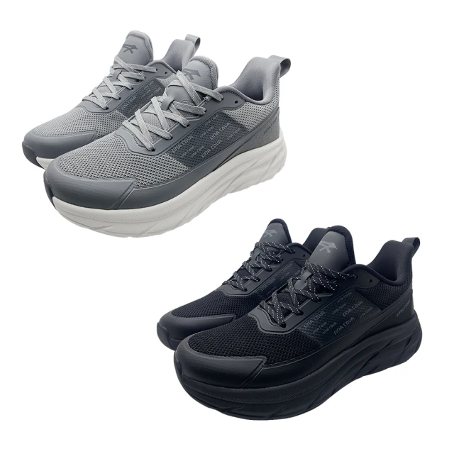 SINA COVA 老船長 男款 透氣舒柔厚底運動鞋(灰色/