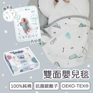 【波蘭Snap The Moment】寶寶寫真毯-午後時光(抗菌銀離子 雙面可用 拍照毯 嬰兒毯)