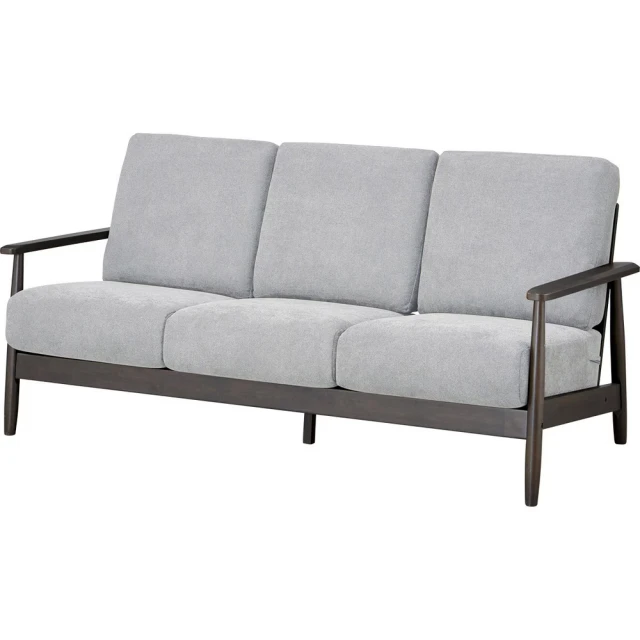 NITORI 宜得利家居 ◎布質3人用沙發 IG01 LGY/DBR(布質 沙發 3人用 IG01)