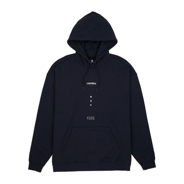 【CONVERSE】WORDMARK GRAPHIC HOODIE 連帽上衣 帽T 男 黑色(10027360-A01)