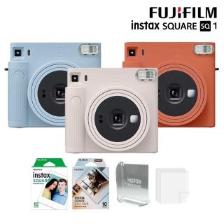 【FUJIFILM 富士軟片】instax SQUARE SQ1 方形拍立得相機 公司貨(送20張底片+旋轉相框+透明保護套20入)