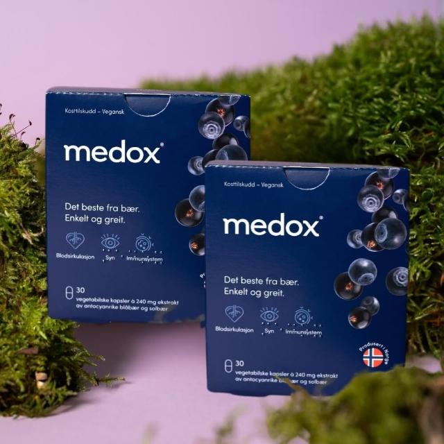 【Isbjorn挪威北極熊保健專家】Medox 莓達斯藍莓花青素膠囊兩盒優惠組(兩盒共60顆)