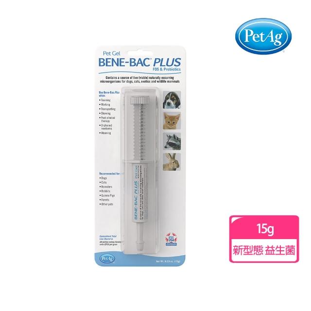 【PetAg 貝克】益菌多多膏Plus15g 加強型後生元(貓咪益生菌/狗狗益生菌增進腸胃免疫力)