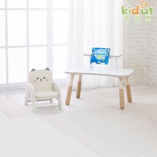 【Kidus 奇豆思】2025新款 90公分兒童桌椅組附桌上架 動物造型椅 一桌一椅HS102+SF015(遊戲桌椅 學習桌椅)