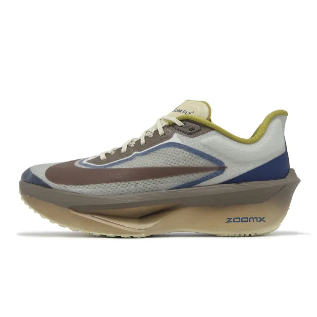【NIKE 耐吉】競速跑鞋 Zoom Fly 6 Premium 男鞋 棕 藍 運動鞋 輕量 回彈 碳板(HV4366-072)