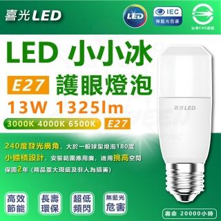 【喜光】5入組 LED 小小冰 極亮燈泡 13W 雪糕燈 E27燈座(白光/中性光/黃光)