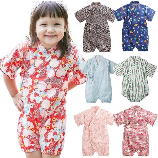 【Baby 童衣】日式和服 寶寶日本包屁衣 夏日麻料連身衣 42122(共１９款)