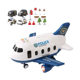 【JoyNa】飛機玩具 聲光玩具 汽車收納 飛機模型玩具 客機交通玩具