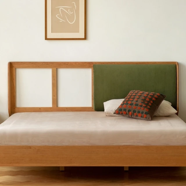 Taoshop 淘家舖 M - 藤編實木床｜北歐雙人床｜主臥