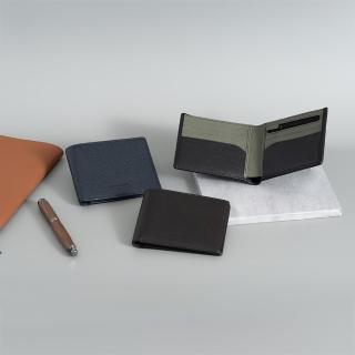 【pierre cardin 皮爾卡登】六卡真皮367系列撞色荔枝紋短夾-3色