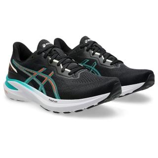 【asics 亞瑟士】慢跑鞋 男鞋 運動鞋 緩震 GT-1000 13 黑綠 1011B858-005