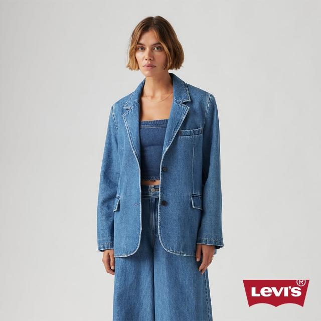 【LEVIS】女款 西裝式丹寧牛仔外套 人氣新品 001FX-0001