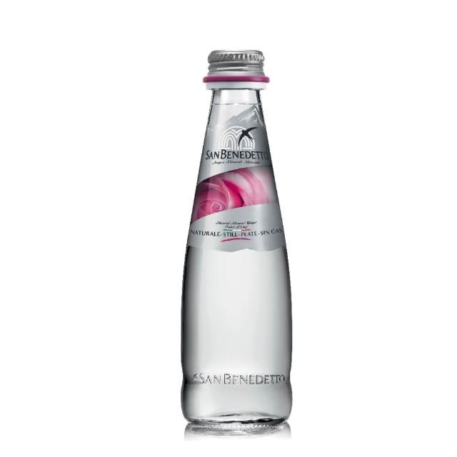 【San Benedetto 聖碧濤】義大利天然礦泉水250mlx24入 箱 天然礦泉水 玻璃瓶 