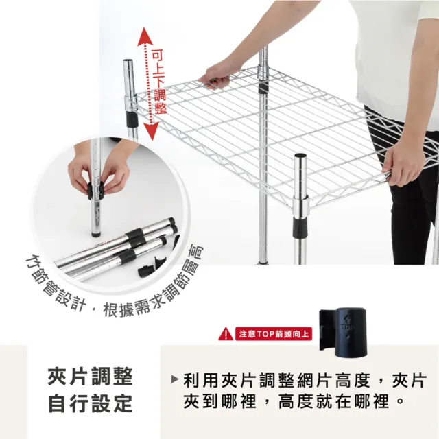 【KIWISH 奇意生活館】46X40X90質感三層架 六分管 整體耐重200kg 廚房架 鐵架 收納架 層架 鐵力士架 置物架