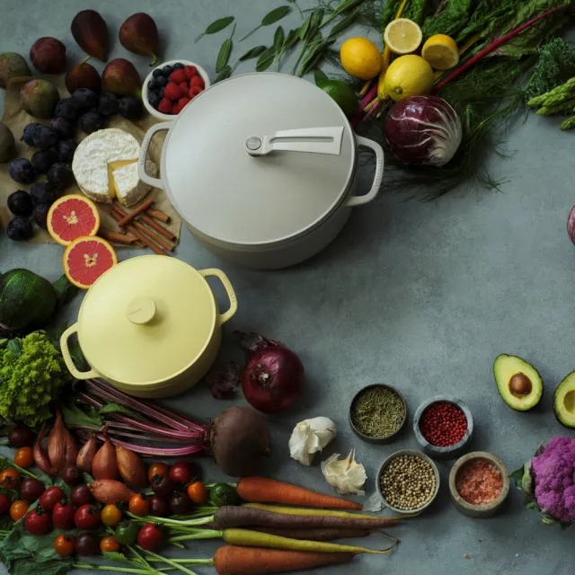 Vermicular】琺瑯鑄鐵湯鍋OP2 22cm-多色可選(鑄鐵鍋/琺瑯鍋/湯鍋/不沾