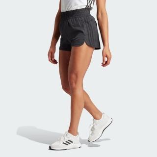 【adidas 愛迪達】短褲 女款 運動褲 亞規 PACER WVN HIGH 黑 IS2178