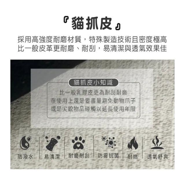 【ASSARI】雙人5尺普萊斯貓抓皮床頭片