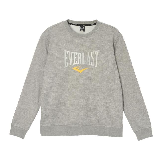 【EVERLAST】EVERLAST 長袖上衣 大學T 灰色 男款 44511003 11 noR34