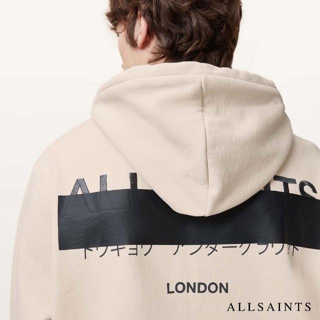 【ALLSAINTS】REDACT 純棉LOGO連帽衛衣 M001NC(寬鬆版型)