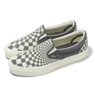 【VANS】休閒鞋 MTE Slip-On Reissue 98 男鞋 女鞋 灰米 帆布 格紋 懶人鞋 情侶鞋(VN000CWAGX8)
