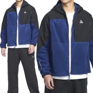 【NIKE 耐吉】U Acg Wolf Tree Fz Hd Plus 男款 藍黑色 保暖 運動 外套 HJ2459-010