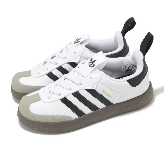 【adidas 愛迪達】休閒鞋 AdiFom Samba 360 C 中童 白 黑 小朋友 復古 緩衝 愛迪達(IH3505)