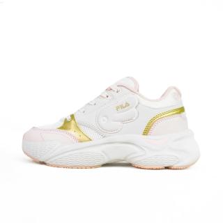 【FILA】女 運動休閒鞋 老爹鞋 復古 厚底 舒適 穿搭 粉紅 米(5-C305Z-155)