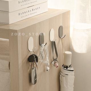 【zozo】買九送六 鐵製壁掛鉤(免打孔 附3M貼片 掛勾 衣帽架 掛鉤架 掛衣鉤 鑰匙鉤 金屬掛鉤)