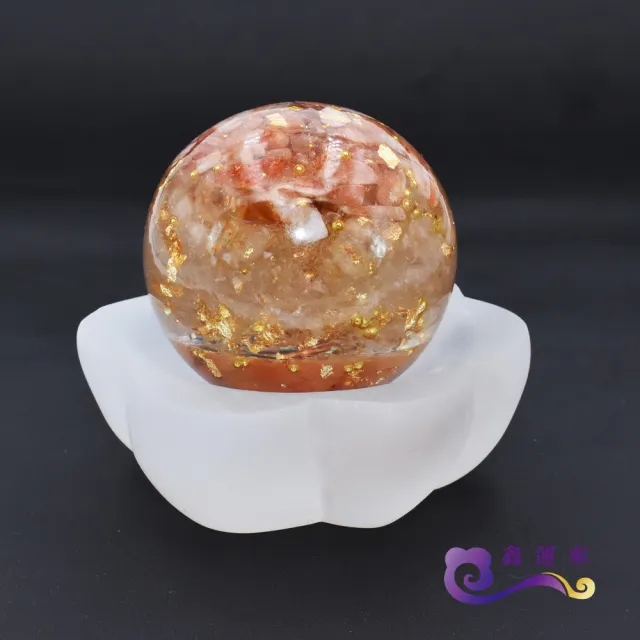 【鑫運來】◎奧剛能量水晶球擺件(附透石膏底座)