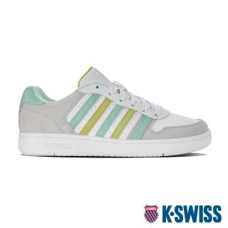 【K-SWISS】時尚運動鞋 Court Palisades-女-白/綠(小白鞋 快倉限定)