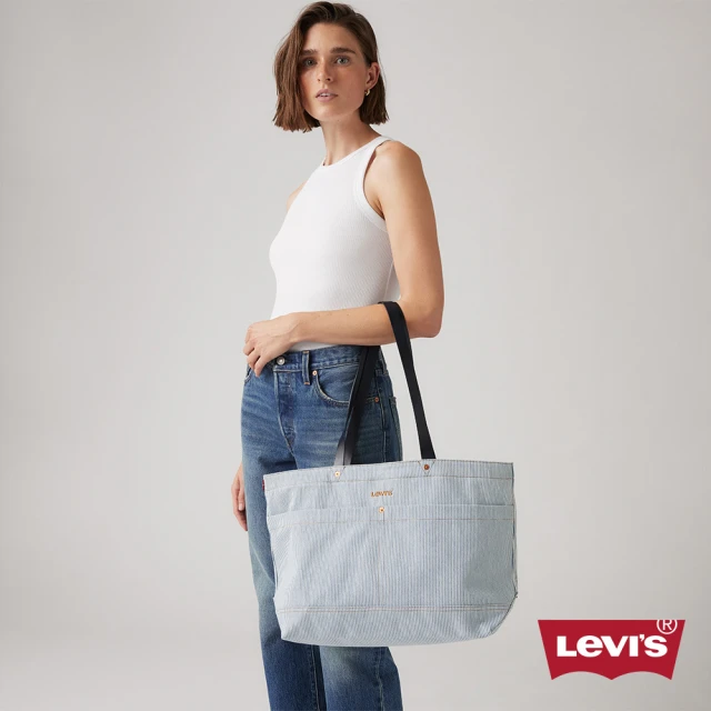 LEVIS 女款 簡約船形托特包 / 精工刺繡Logo 人氣新品 D7959-0004