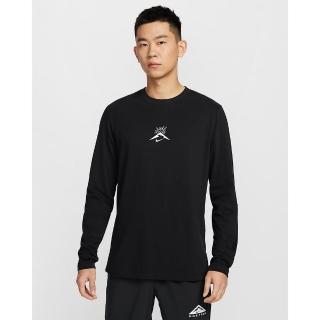 【NIKE 耐吉】Dri-FIT 長袖上衣 運動上衣 越野速乾 男款 AS M NK DF TEE LS TRAIL SSNL 黑色(HJ3602010)