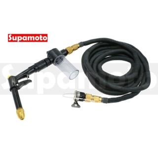 【Supamoto】15米伸縮泡沫水槍組—黑金(鋁合金/全金屬/彈力/水管/洗車/高壓/噴槍/魔術/無段花灑)