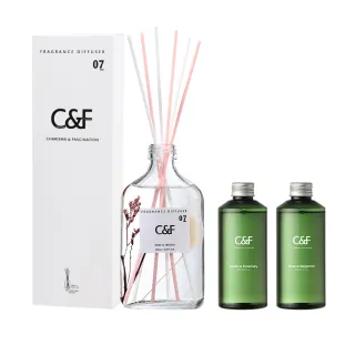 【C&F香研所】花園孚日系香氛精油擴香1+2超值組(正貨200ml*1+補充瓶200ml*2)