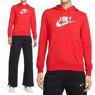 【NIKE 耐吉】As Nsw Club Flc Gx Std Po Hd 女款 紅色 帽T 運動 長袖 DQ5776-657