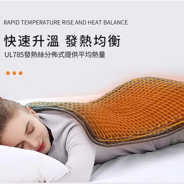 【Alison】多功能恆溫定時電熱毯 溫控加熱發熱墊毯 電毯/電暖器/溫熱墊/電暖毯/暖身毯/加熱墊(76*40cm)