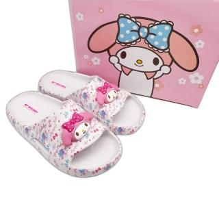 【SANRIO 三麗鷗】My Melody美樂蒂拖鞋(三麗鷗 女拖鞋 親子鞋 女童)