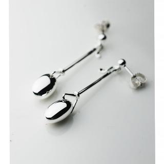 【Georg Jensen 喬治傑生】Dew Drop 針式純銀耳環-42mm