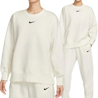 【NIKE 耐吉】Nsw Phnx Flc Os Long Cre 女款 米色 超寬鬆 運動 休閒 長袖 FZ4271-133