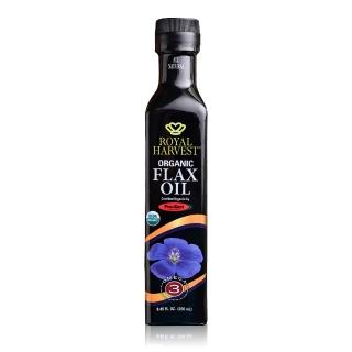 即期品【皇家豐收】有機冷壓亞麻籽油250ml(亞麻油)