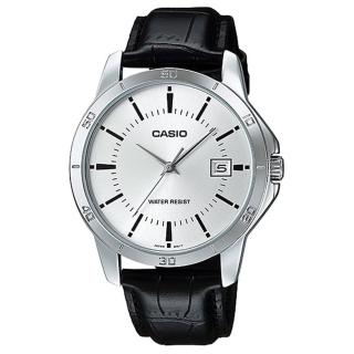 【CASIO 卡西歐】MTP-V004L-7A 紳士簡約 皮革男指針錶(時尚潮流 錶徑約4.15公分)