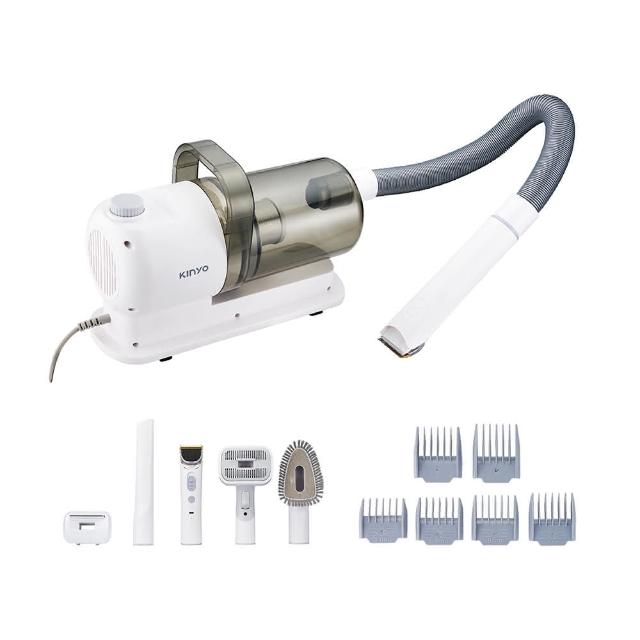 KINYO 多寵物理毛器 KVCP-206 結合清潔、美容、理毛、吸毛功能於一機，旋鈕無級調節吸力，可自由調整3.5-10Kpa範圍，低噪音設計65-72dB，不驚擾寵物，適合清潔毛髮、灰塵及角落，適用於機車、導航、汽車等多種場域。