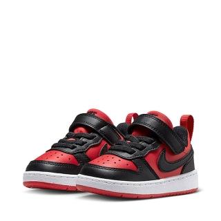 【NIKE 耐吉】運動鞋 童鞋 小童 兒童 COURT BOROUGH LOW RECRAFT TD 黑紅 DV5458-600