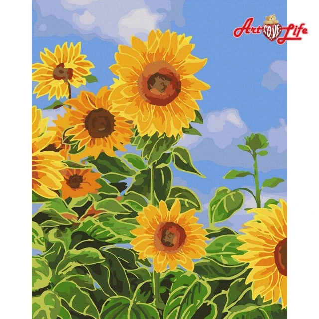 【ArtLife 藝術生活】DT030盛夏之花40*50CM(數字油畫 DIY DIY數字油畫 交換禮物 畫畫玩具)