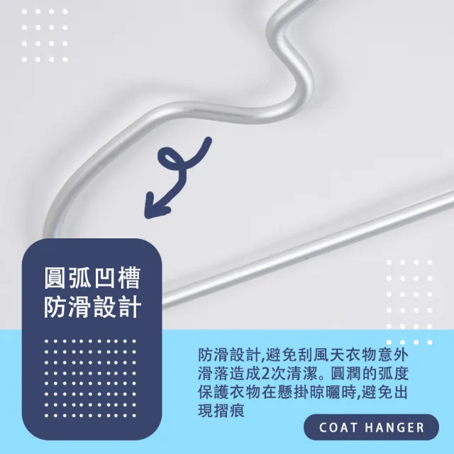 【樂邦】100入/無印風鋁製衣架(曬衣架 晾衣架 收納 鋁合金衣架)