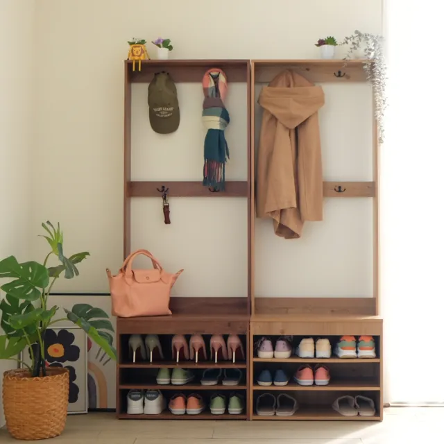 【EASY HOME】可吊掛座式鞋櫃收納9雙鞋-雙色可選(鞋櫃 鞋架 穿鞋椅 穿鞋櫃 玄關櫃 矮凳 台灣製造)