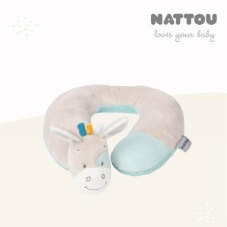 【Nattou】絨毛動物造型護頸枕 M號(頸枕 U型枕 護頸枕 兒童枕 午睡枕)