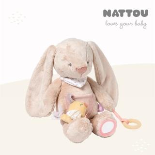 【Nattou】絨毛多功能動物安撫玩偶40CM(安撫玩具 絨毛娃娃 親膚玩偶 哄睡娃娃)