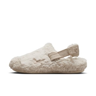 【NIKE 耐吉】W CALM MULE SE 女鞋 毛毛拖鞋 穆勒鞋 懶人鞋 米色 絨毛(FZ3118-100)